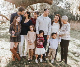 Alicia Castillo Holley, PhD MBA’96 and her family.